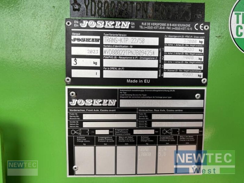 Kipper van het type Joskin TRANS-KTP 22/50 HARDOX, Vorführmaschine in Coppenbrügge (Foto 5)