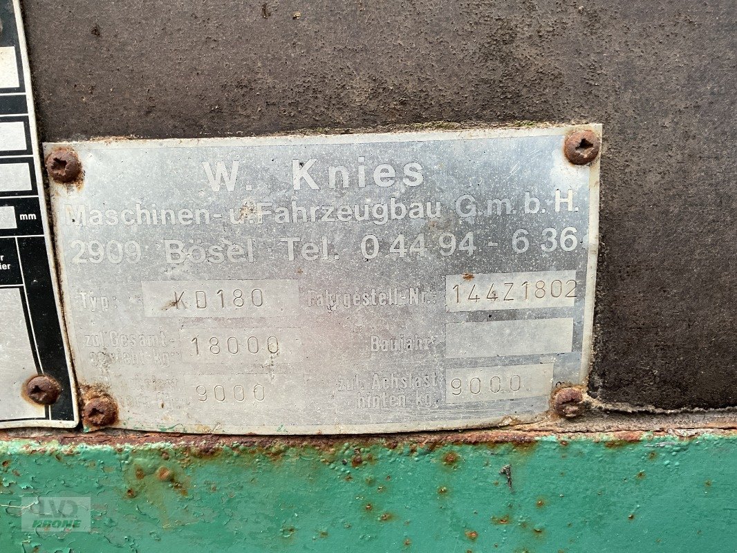 Kipper typu Knies KD180, Gebrauchtmaschine w Spelle (Zdjęcie 18)