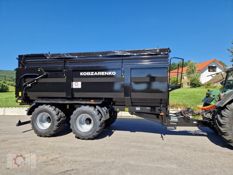 Kipper типа Kobzarenko TSP-30 Muldenkipper 710/50-26,5 Druckluft Plane, Neumaschine в Tiefenbach