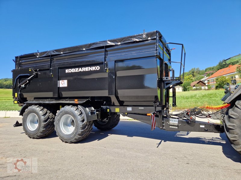 Kipper van het type Kobzarenko TSP-30 Muldenkipper 710/50-26,5 Druckluft Plane, Neumaschine in Tiefenbach