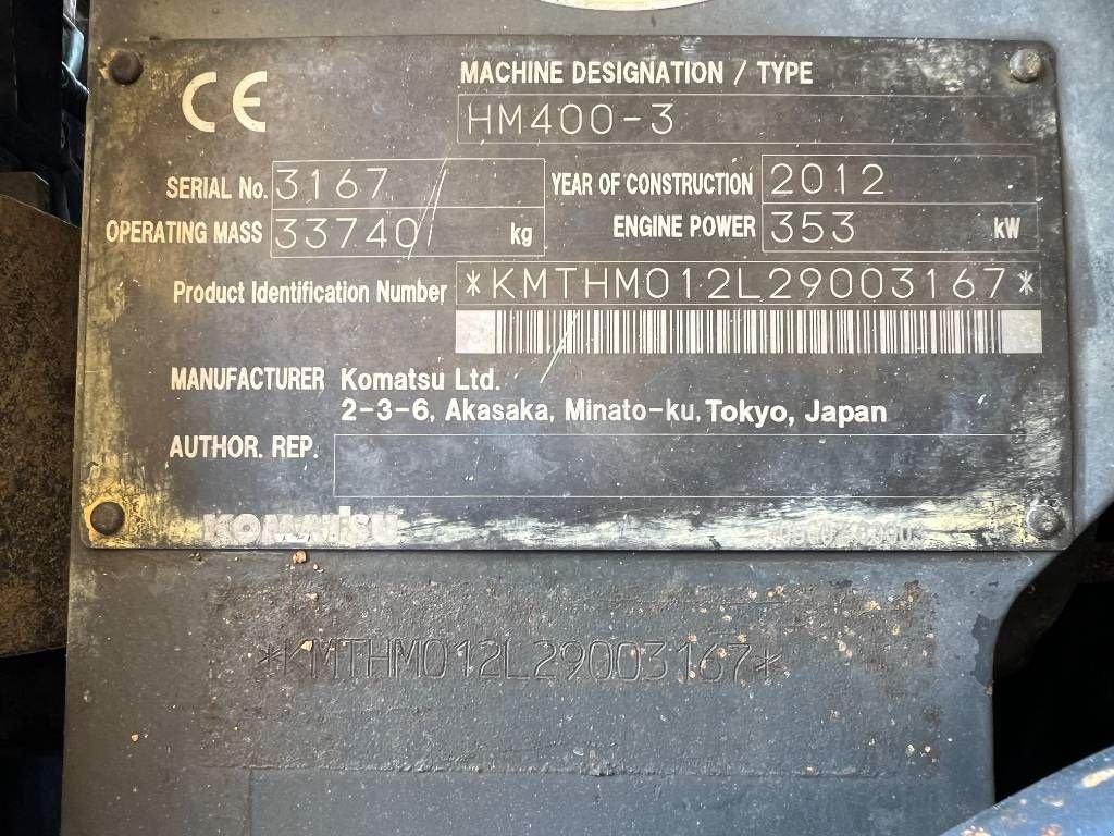 Kipper za tip Komatsu HM400-3, Gebrauchtmaschine u Venlo (Slika 9)