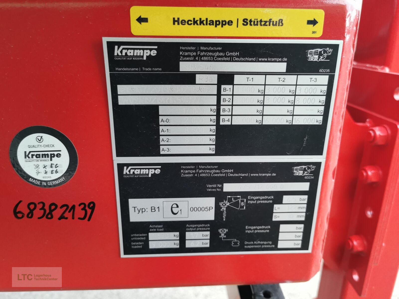 Kipper του τύπου Krampe Big Body 540, Neumaschine σε Redlham (Φωτογραφία 17)