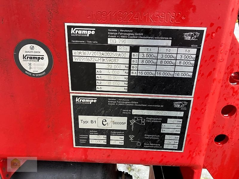 Kipper tip Krampe Big Body BB 790, Gebrauchtmaschine in Salsitz (Poză 7)