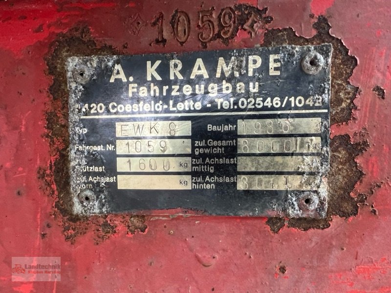 Kipper typu Krampe EWK 8, Gebrauchtmaschine v Marl (Obrázek 6)