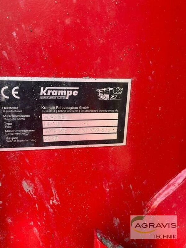 Kipper типа Krampe HP 20 CARRIER, Gebrauchtmaschine в Meschede-Remblinghausen (Фотография 14)