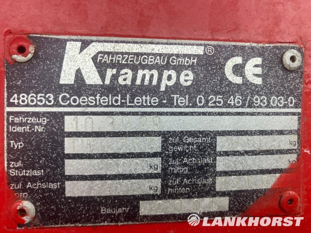 Kipper типа Krampe TWK20 G, Gebrauchtmaschine в Südlohn (Фотография 16)