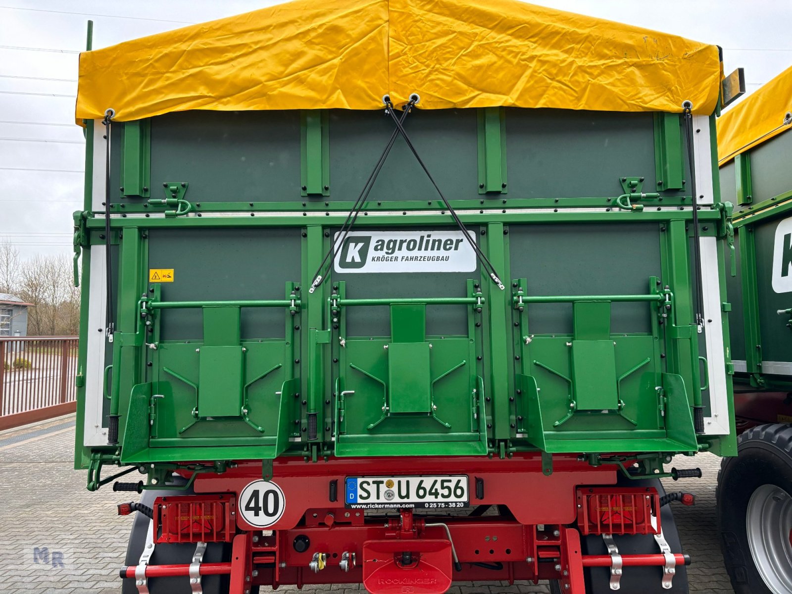 Kipper del tipo Kröger 18to 3 Schieber mit Kunststoffbordwand Interne Nr. 40744, Gebrauchtmaschine en Wietzendorf (Imagen 3)