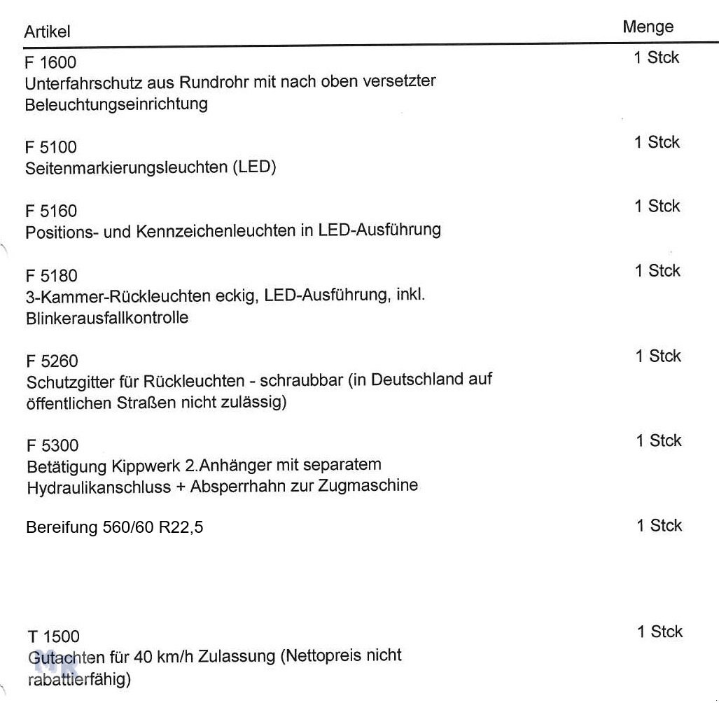 Kipper типа Kröger 18to 560er bereift 3 Schieber mit Kunststoffbordwand Interne Nr. 40758, Gebrauchtmaschine в Greven (Фотография 14)
