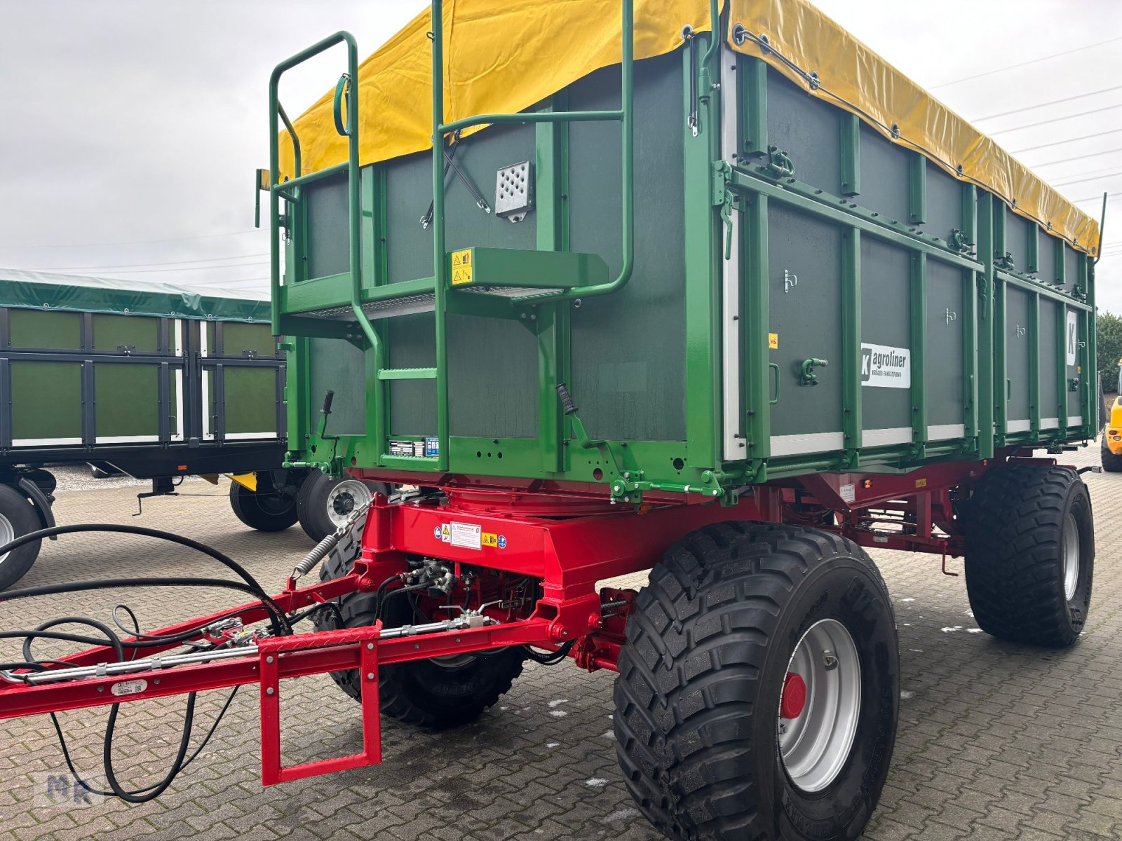 Kipper van het type Kröger 18to 560er bereift 3 Schieber mit Kunststoffbordwand Interne Nr. 40758, Gebrauchtmaschine in Greven (Foto 8)