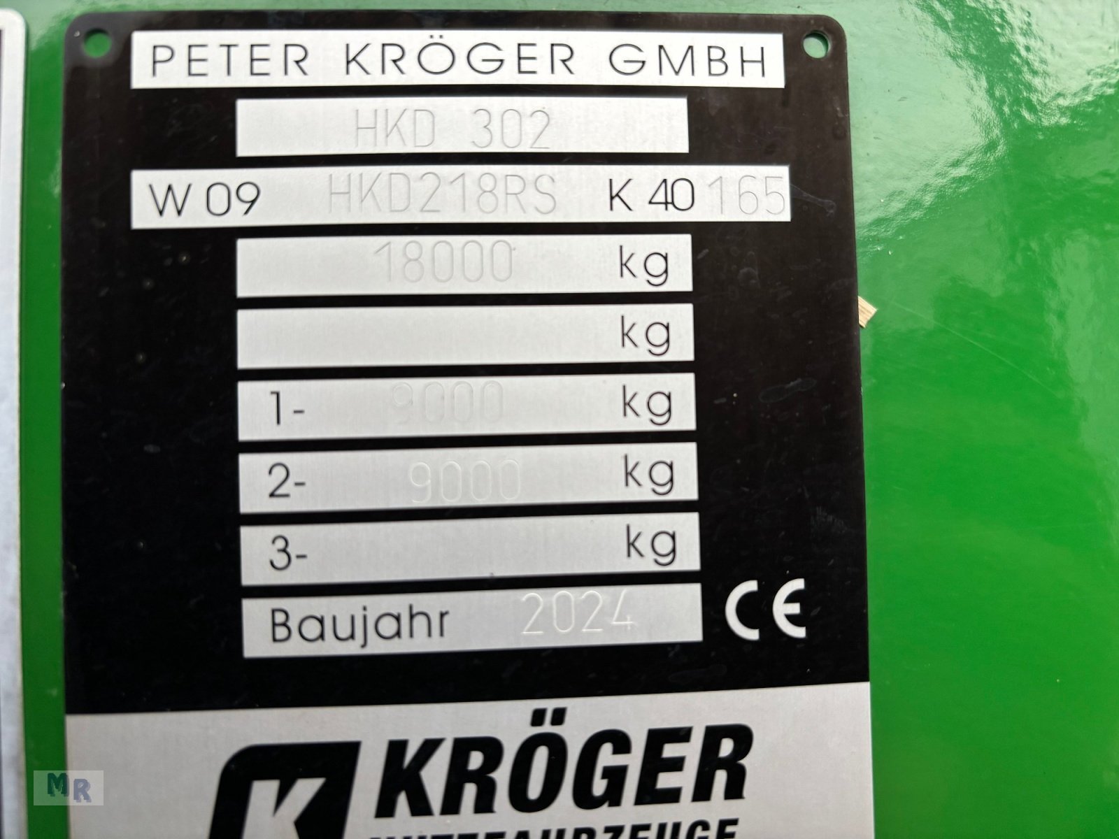 Kipper del tipo Kröger 18to Interne Nr. 40165, Gebrauchtmaschine en Greven (Imagen 12)