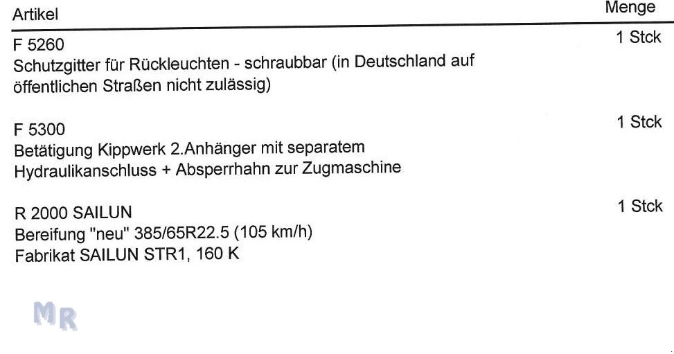 Kipper of the type Kröger 18to Kunststoffbordwand ohne Portal Interne Nr. 40753, Gebrauchtmaschine in Greven (Picture 14)