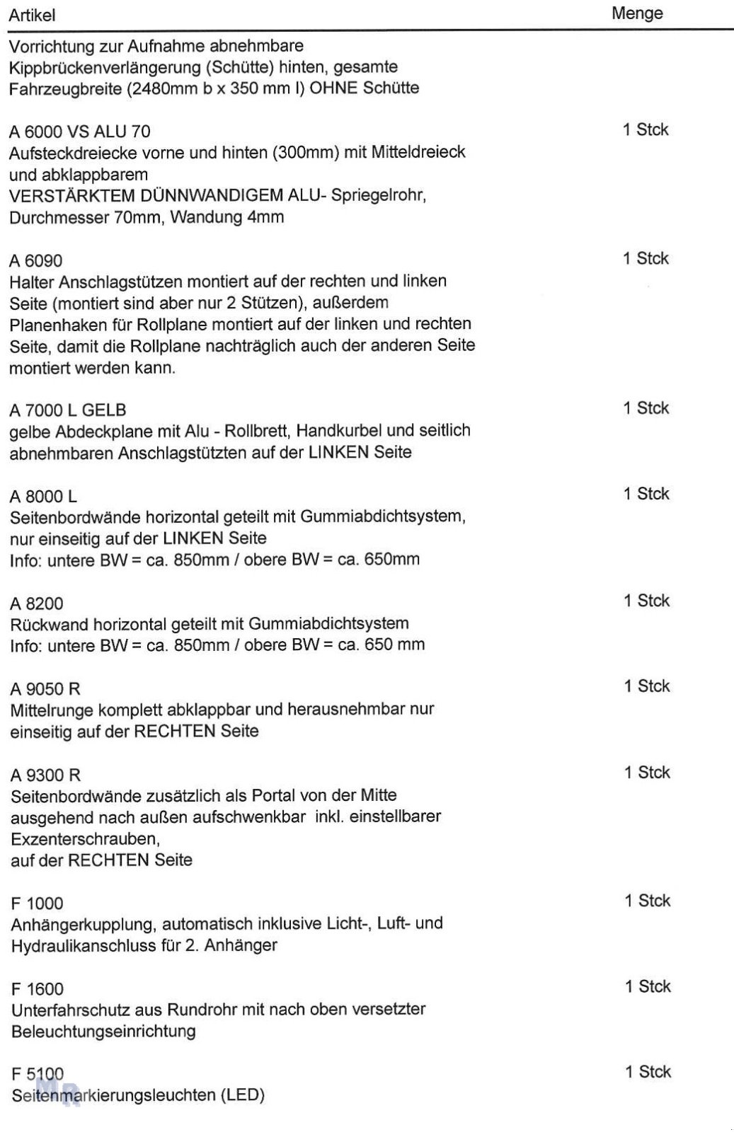 Kipper del tipo Kröger 18to mit Kunststoffbordwand Interne Nr. 40740, Gebrauchtmaschine In Kettenheim (Immagine 12)