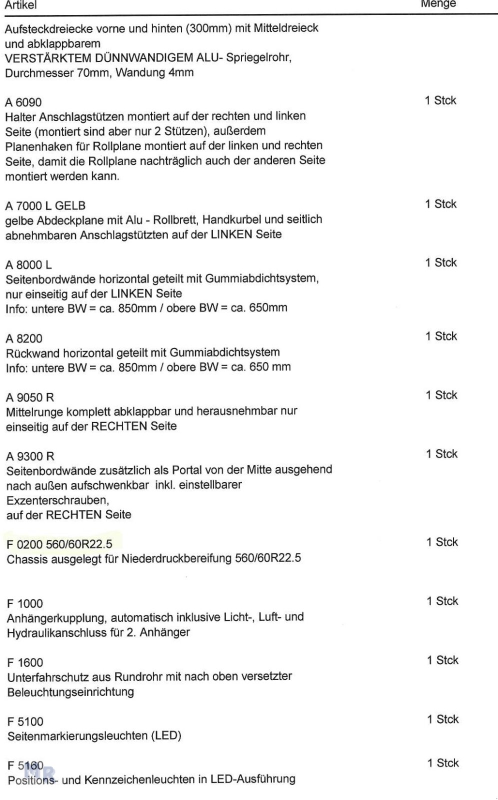 Kipper des Typs Kröger 18to mit Kunststoffbordwand Interne Nr. 40742, Gebrauchtmaschine in Greven (Bild 12)