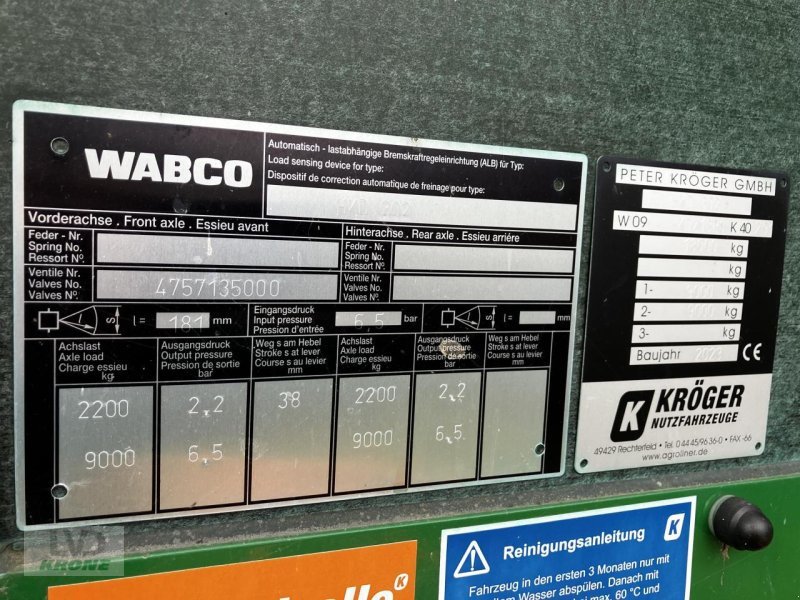 Kipper des Typs Kröger HKD 302, Gebrauchtmaschine in Spelle (Bild 12)