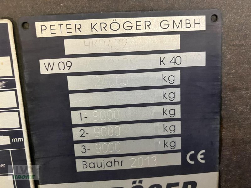 Kipper des Typs Kröger HKD 402, Gebrauchtmaschine in Spelle (Bild 15)