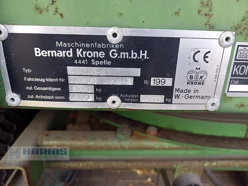 Kipper του τύπου Krone Aufsteckbordwand Aufsteckklappen, Gebrauchtmaschine σε Sassenholz (Φωτογραφία 1)