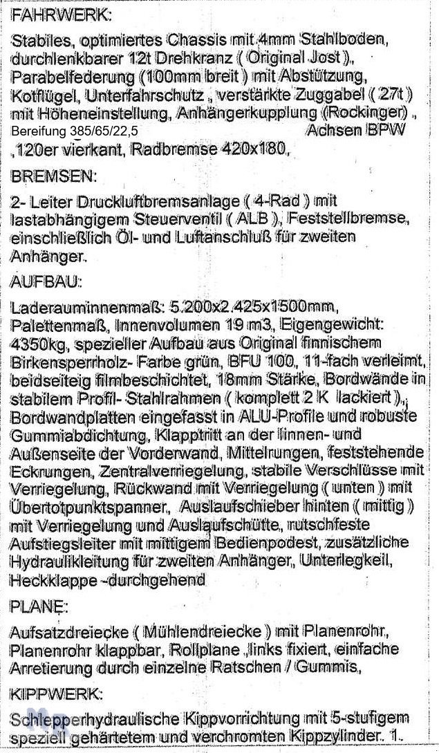 Kipper typu Lametec 18to 3 Schieber Interne Nr. 8298, Gebrauchtmaschine v Greven (Obrázek 11)