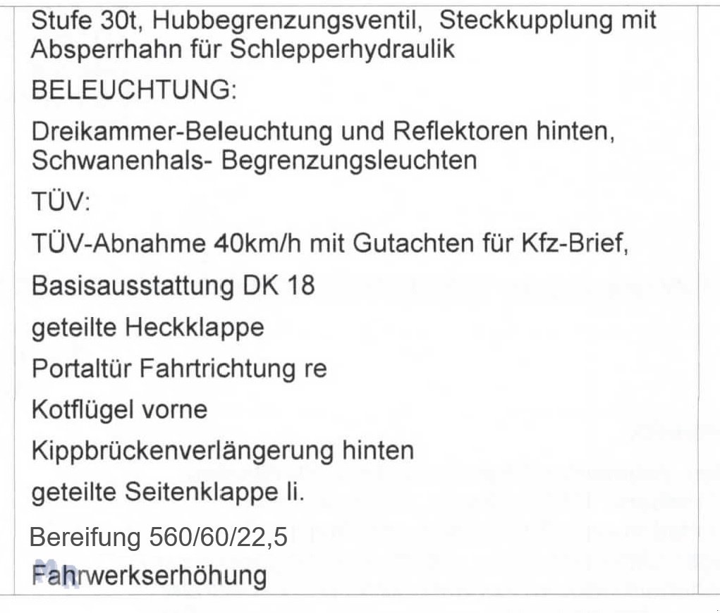 Kipper tipa Lametec 18to 560 Bereift Interne Nr. 26601, Gebrauchtmaschine u Greven (Slika 13)