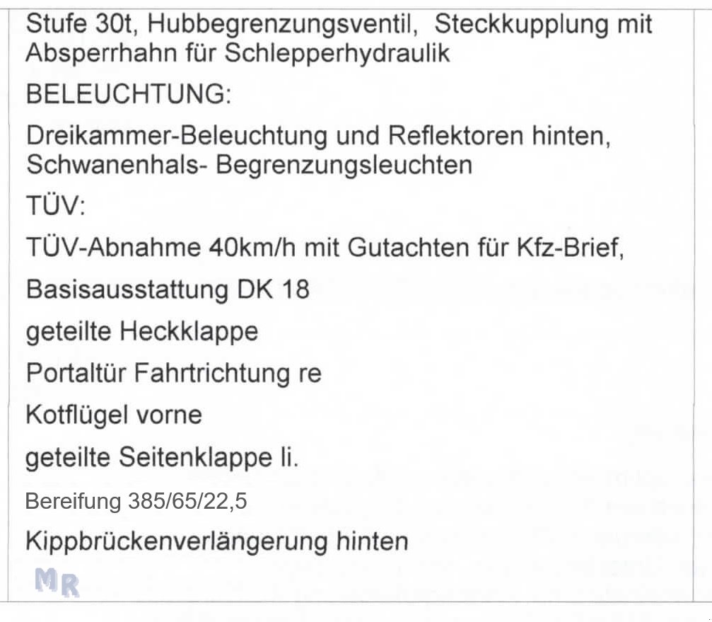 Kipper typu Lametec 18to Interne Nr. 6592, Gebrauchtmaschine v Bardowick (Obrázek 14)