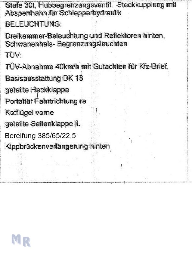 Kipper des Typs Lametec 18to Interne Nr. 8296, Gebrauchtmaschine in Greven (Bild 13)
