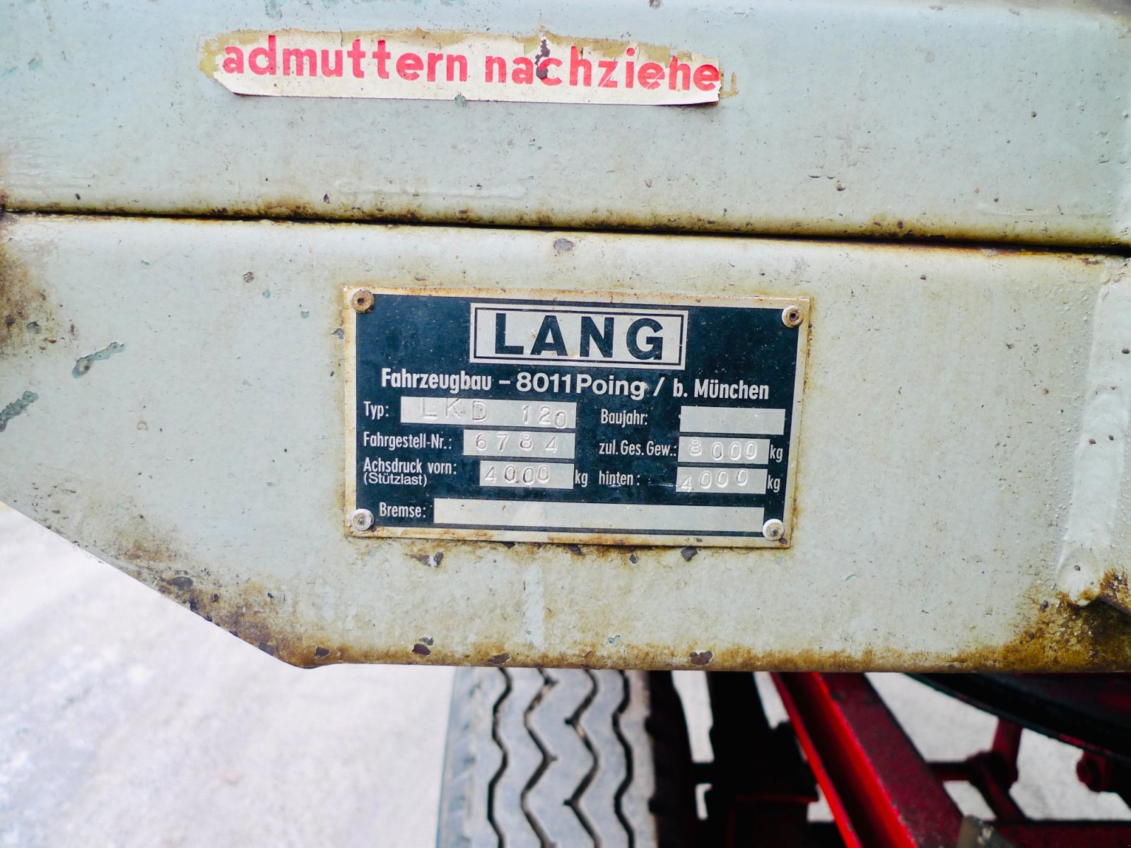 Kipper del tipo Lang Fahrzeugbau LDK 120, Gebrauchtmaschine In Ismaning (Immagine 9)