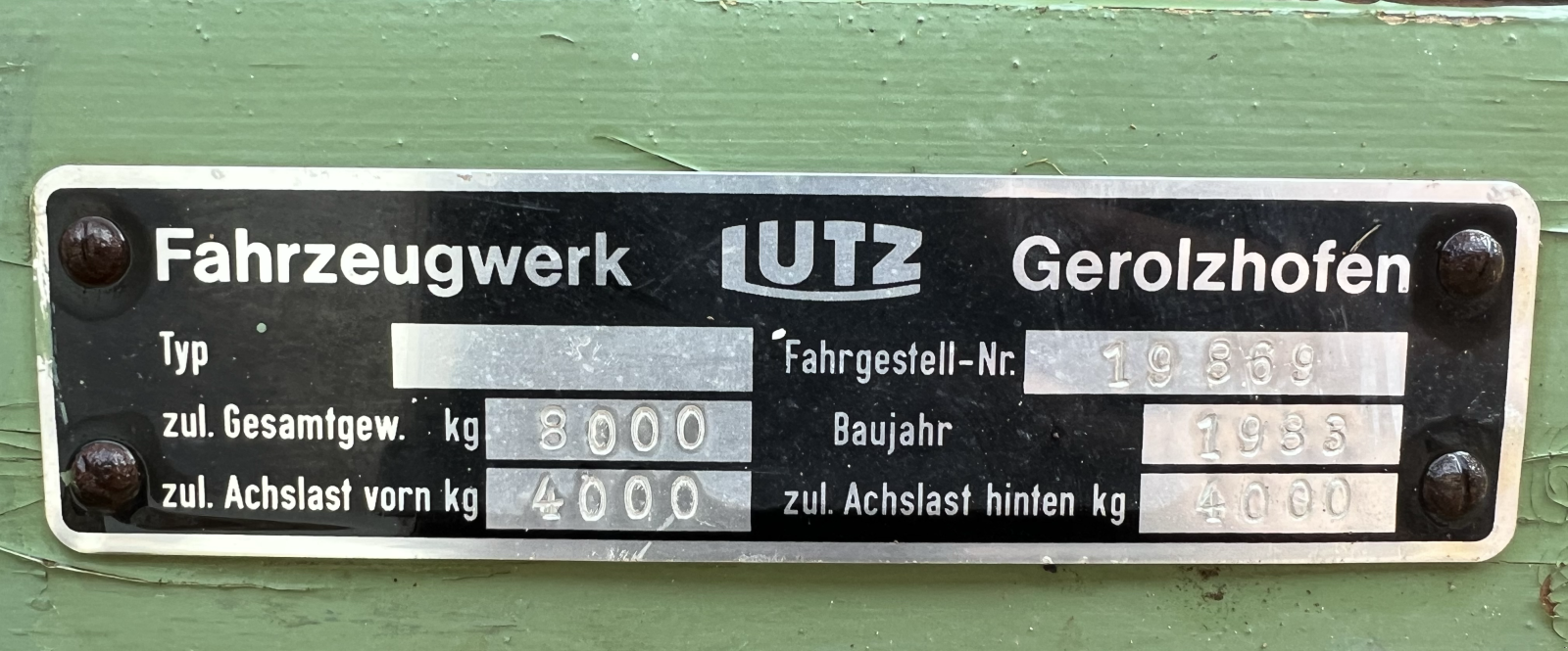 Kipper tipa Lutz 8,0 to Ackerwagen, Gebrauchtmaschine u Prichsenstadt (Slika 2)