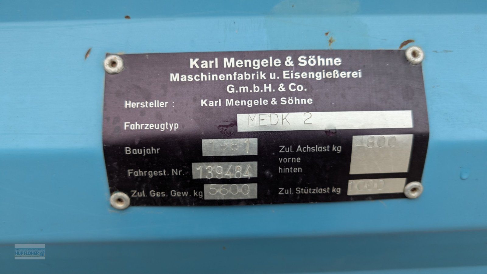 Kipper typu Mengele MEDK 450, Gebrauchtmaschine v Vilshofen (Obrázek 4)