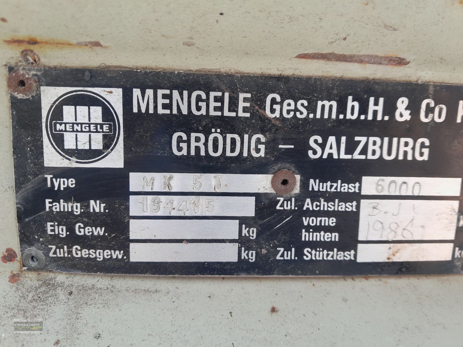 Kipper от тип Mengele MK 5 T, Gebrauchtmaschine в Gampern (Снимка 14)