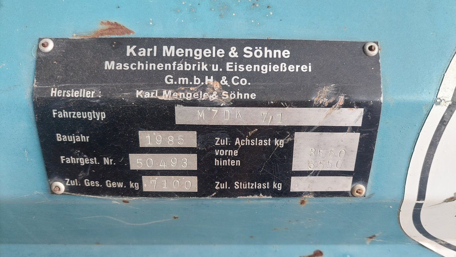 Kipper typu Mengele Mzdk 7100, Gebrauchtmaschine v Kandern (Obrázek 2)