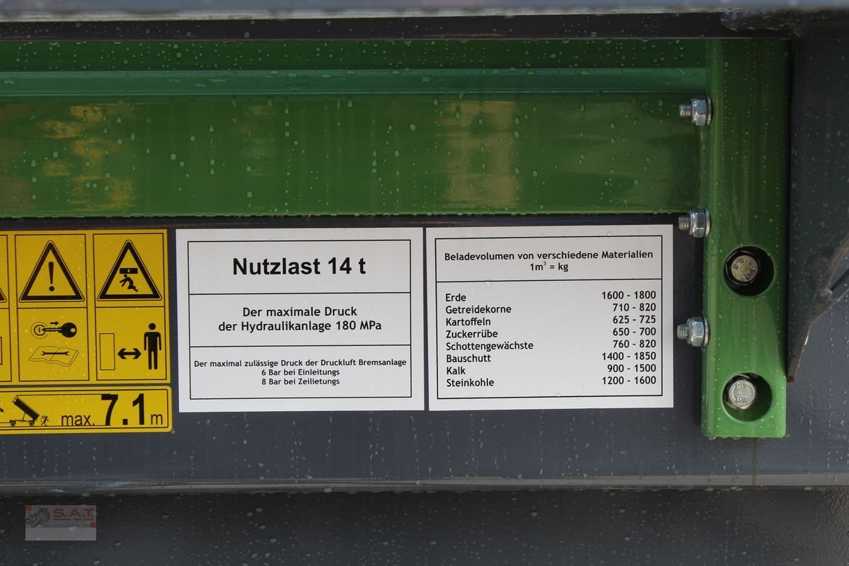 Kipper του τύπου Metal-Fach T 739- 18 to. Zweiachskipper-Vollaussattung, Neumaschine σε Eberschwang (Φωτογραφία 19)