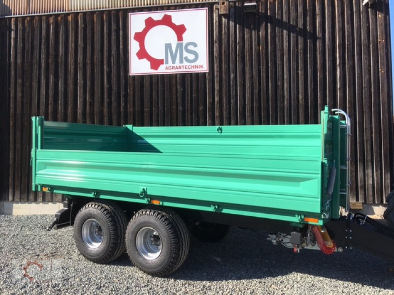 Kipper typu MS 13t Druckluft 40 Kmh Hydr. Stützfuß Tandem, Neumaschine w Tiefenbach (Zdjęcie 2)