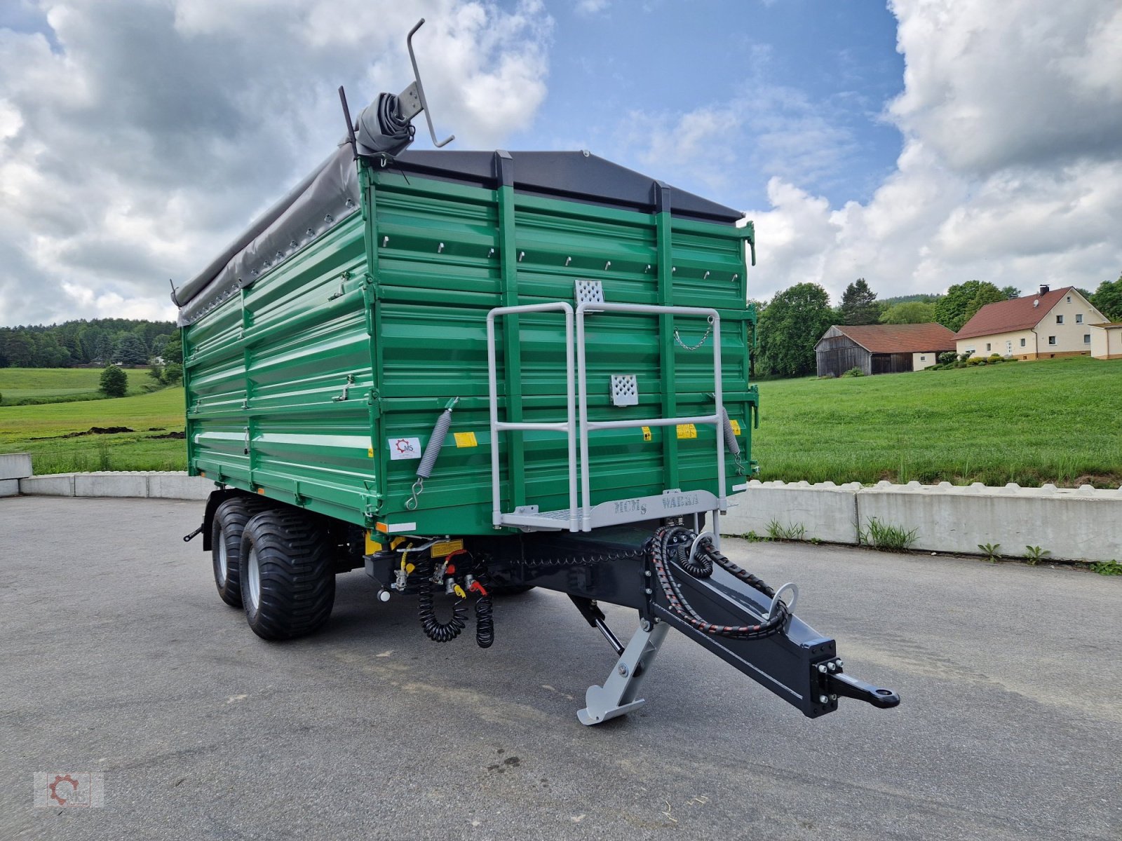 Kipper tip MS 16t Druckluft LED 40km/h Hydr. Stützfuß Tandem, Neumaschine in Tiefenbach (Poză 12)
