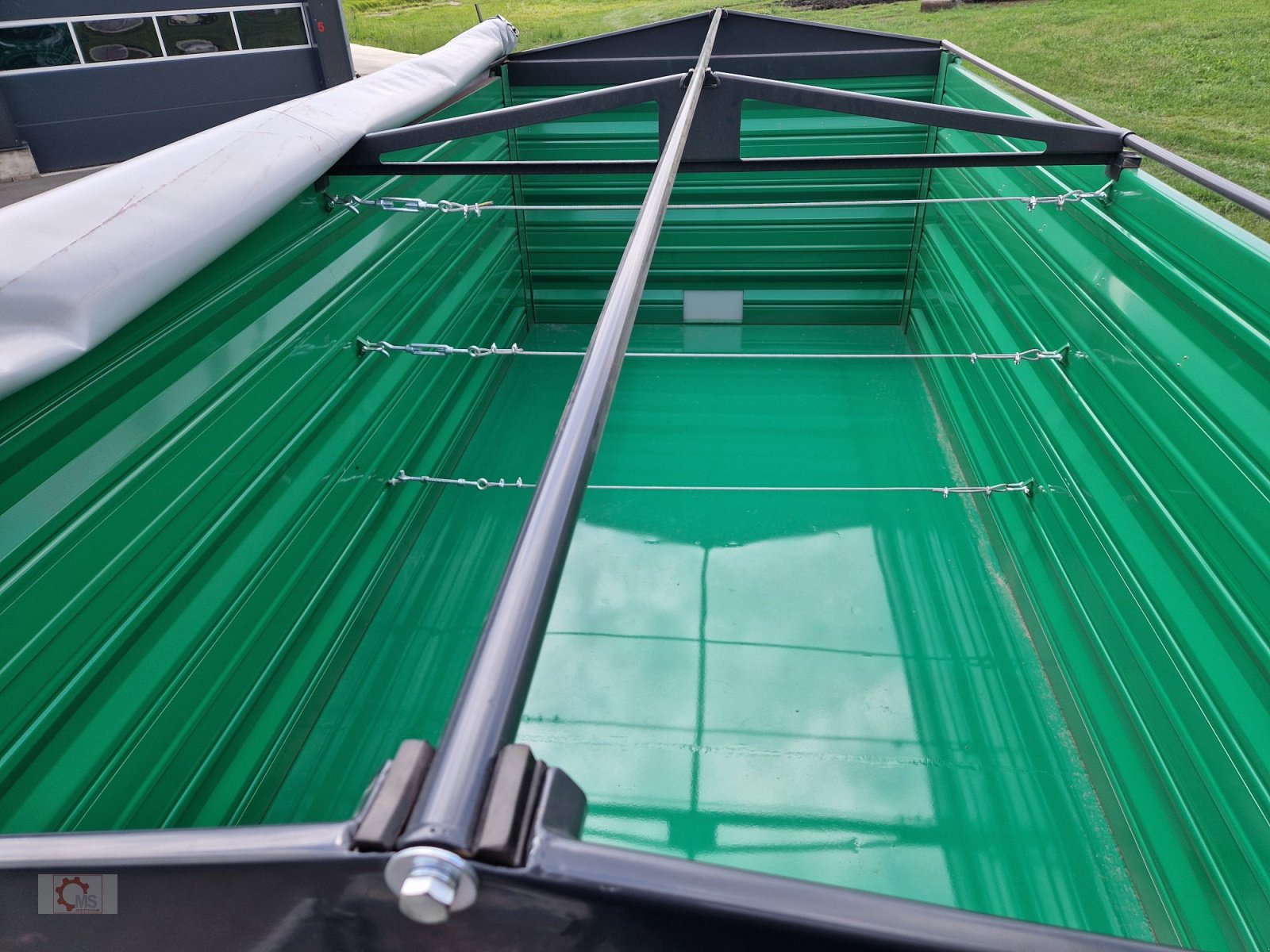 Kipper tip MS 16t Druckluft LED 40km/h Hydr. Stützfuß Tandem, Neumaschine in Tiefenbach (Poză 14)