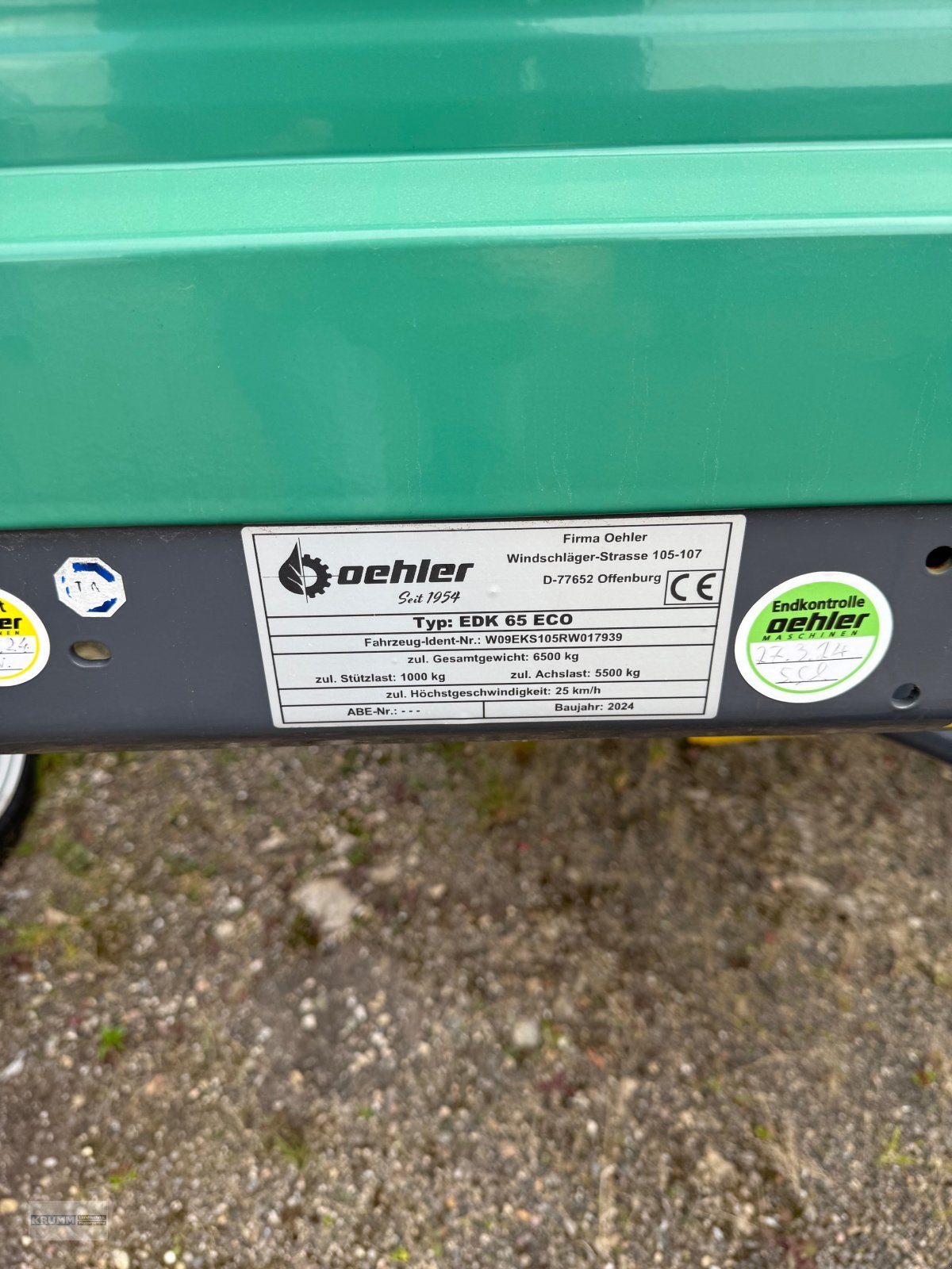 Kipper του τύπου Oehler edk 65 ECO, Neumaschine σε Malterdingen (Φωτογραφία 4)