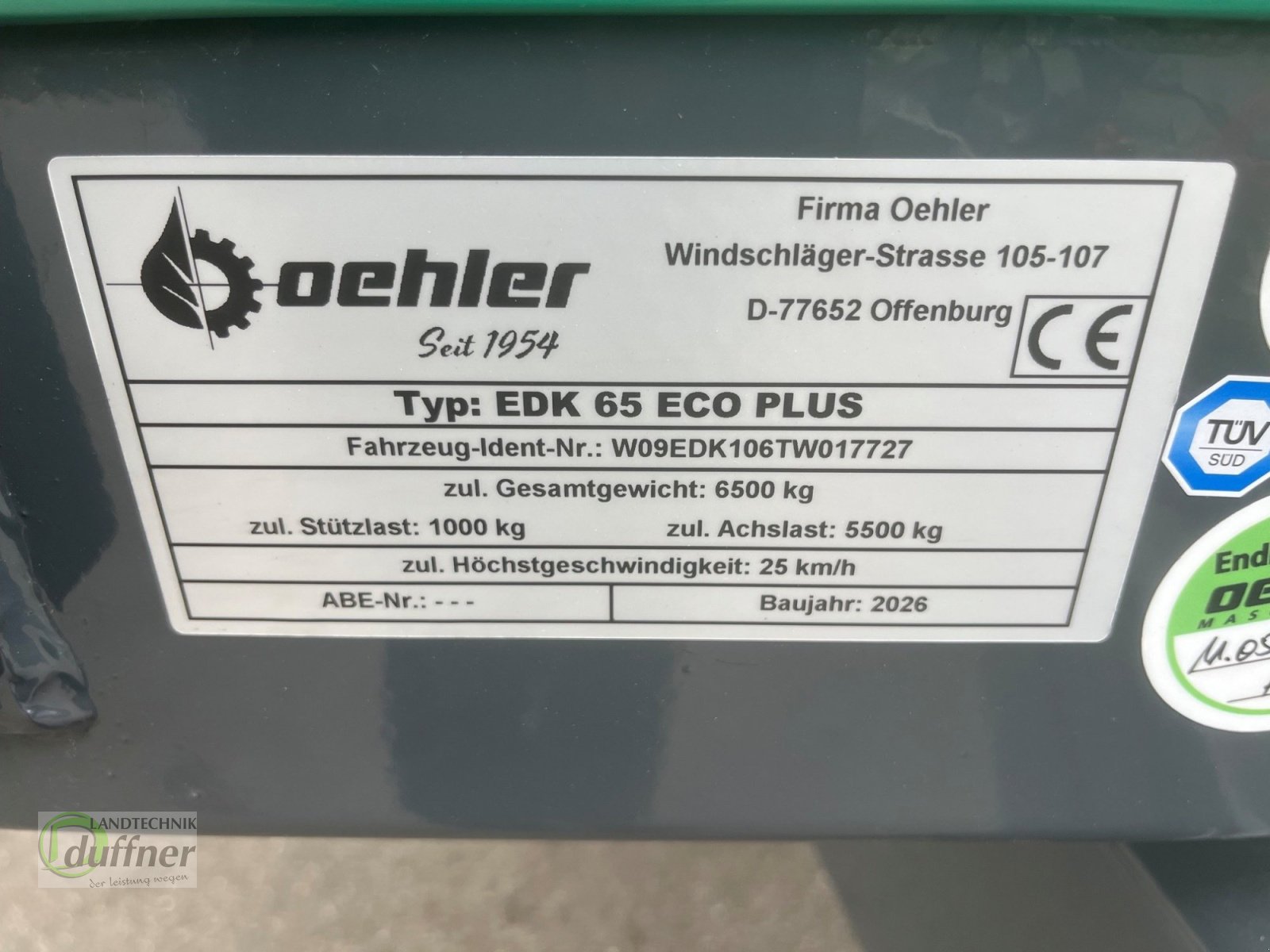 Kipper tipa Oehler OL EDK 65 Eco Plus, Neumaschine u Hohentengen (Slika 4)