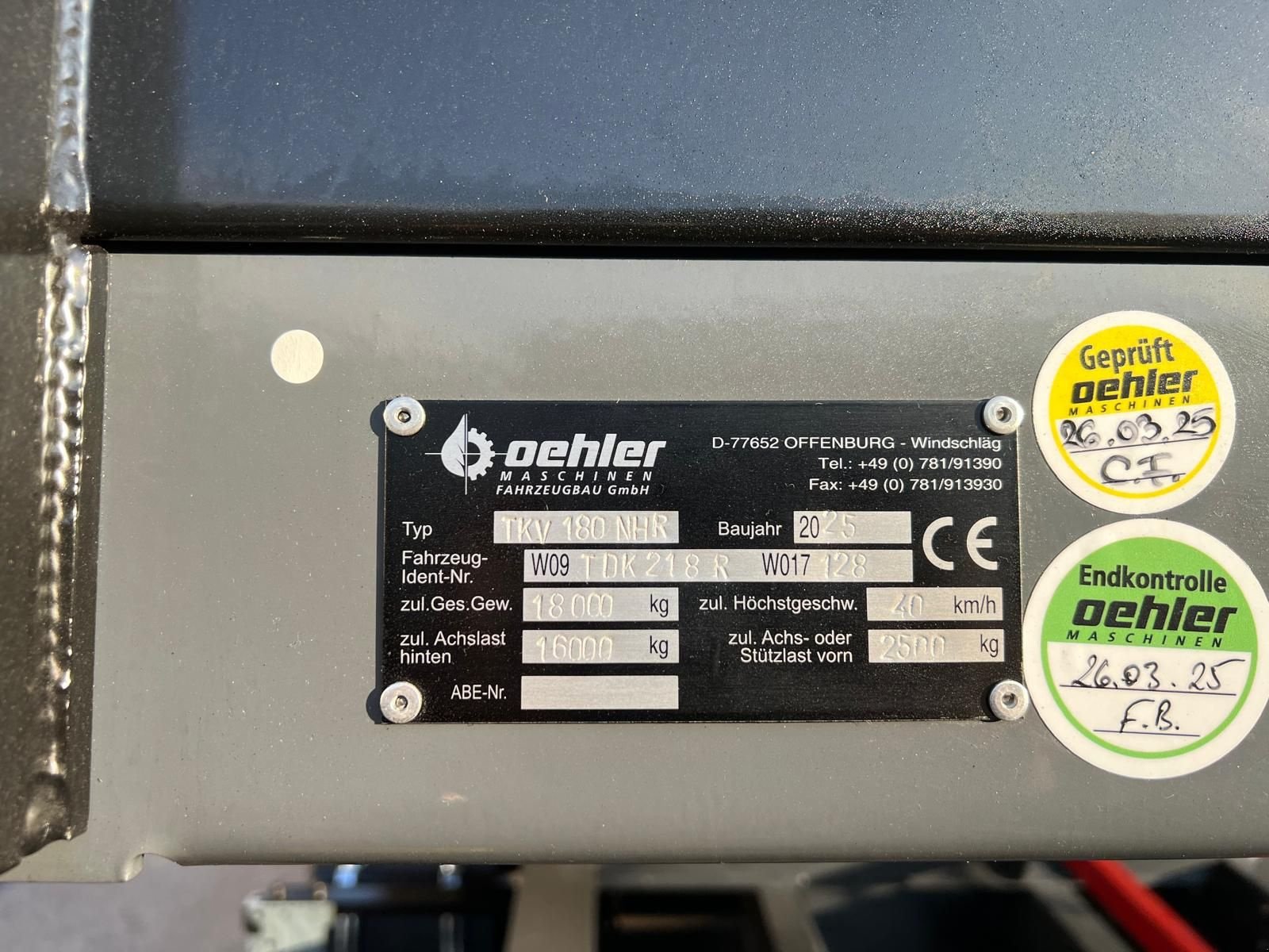 Kipper of the type Oehler TDK 180, Neumaschine in Burgkirchen (Picture 13)