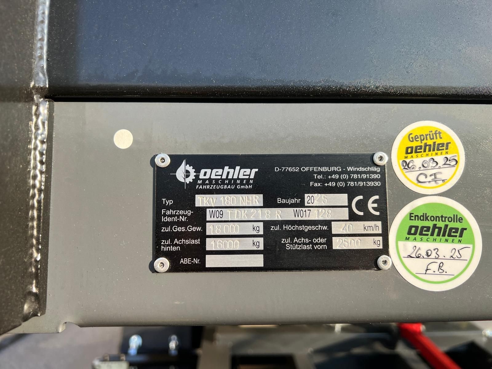 Kipper of the type Oehler TDK 180, Neumaschine in Burgkirchen (Picture 12)