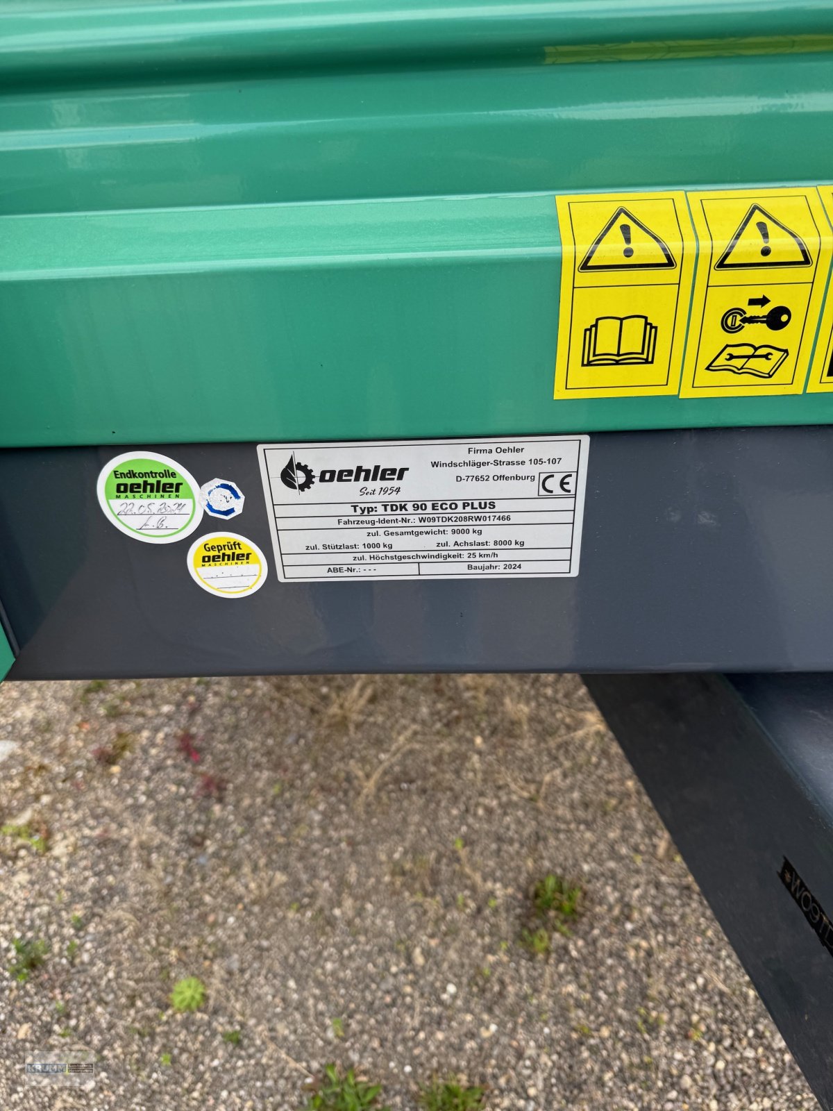 Kipper typu Oehler TDK 90 ECO, Neumaschine v Malterdingen (Obrázek 3)