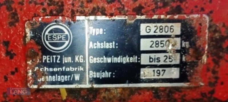 Kipper del tipo Peitz G 2806, Gebrauchtmaschine In Rottenburg (Immagine 5)