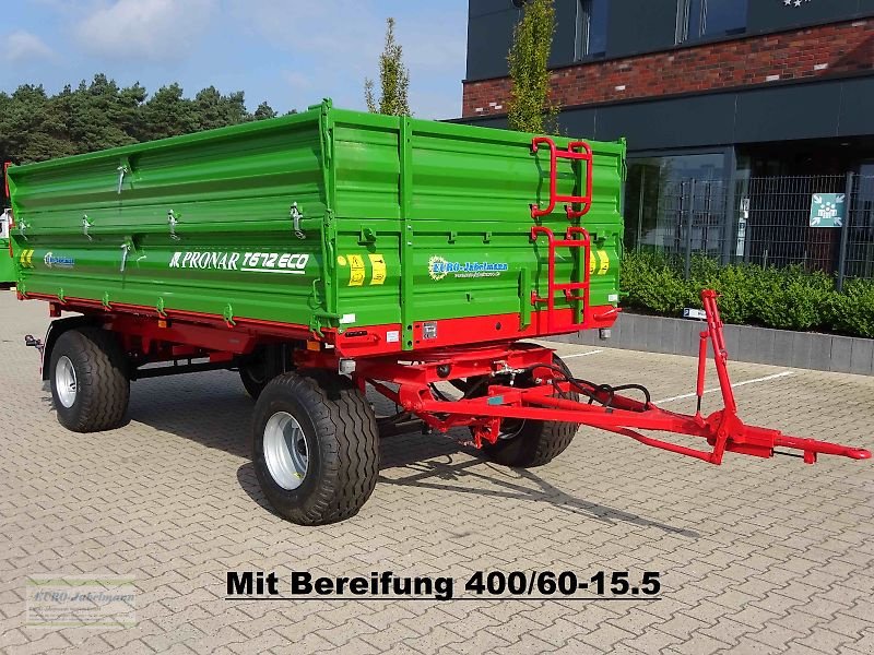 Kipper des Typs PRONAR Dreiseitenkipper T 672 Eco, 8,0 t, 40 km/h, 2-Kreis Druckluft, NEU, Neumaschine in Itterbeck (Bild 1)