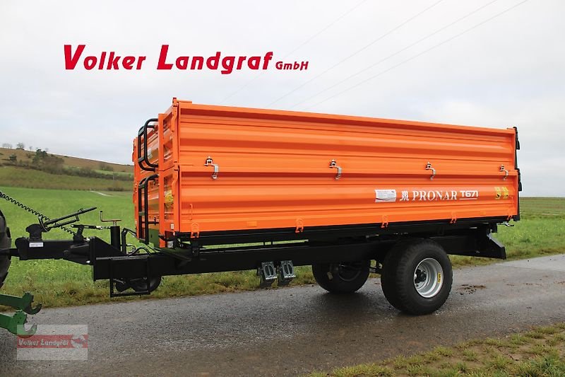 Kipper des Typs PRONAR T 671 Dreiseitenkipper Einachser 7,2 to, Neumaschine in Ostheim/Rhön (Bild 2)