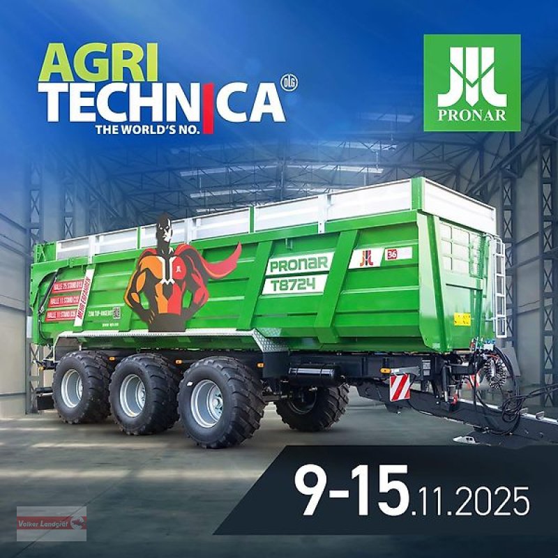 Kipper des Typs PRONAR T 8724 Muldenkipper 34 to AGRITECHNICA Maschine; Hydraulisches Fahrwerk; Eigene Ölversorgung, Neumaschine in Ostheim/Rhön (Bild 24)