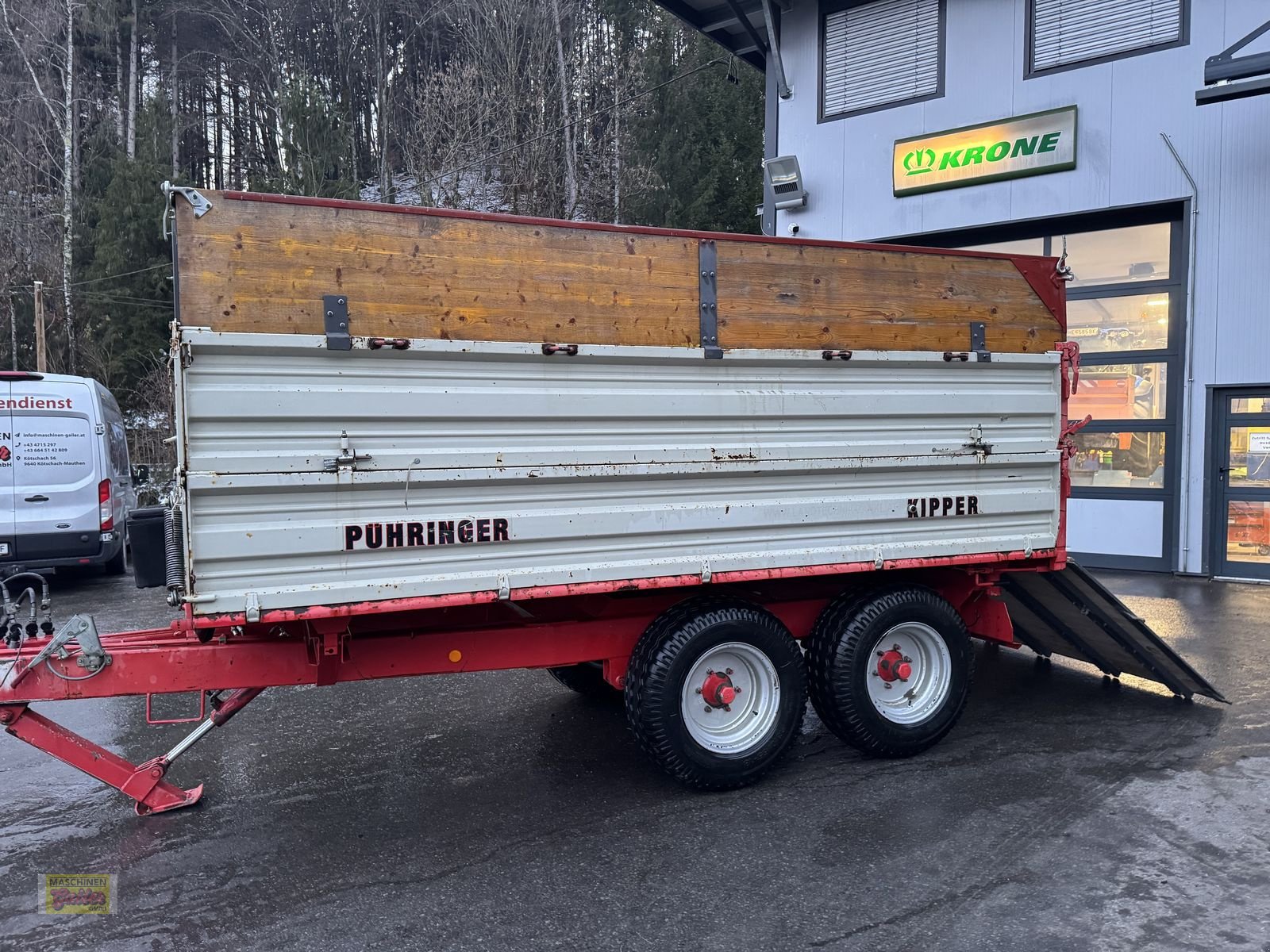 Kipper tipa Pühringer 4121 8to Tandem Kipper mit Aufsatzwände, Gebrauchtmaschine u Kötschach (Slika 19)