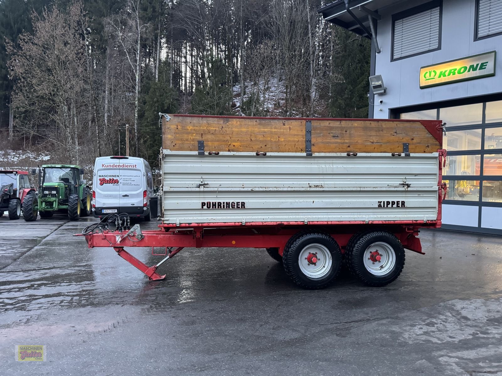 Kipper tipa Pühringer 4121 8to Tandem Kipper mit Aufsatzwände, Gebrauchtmaschine u Kötschach (Slika 3)