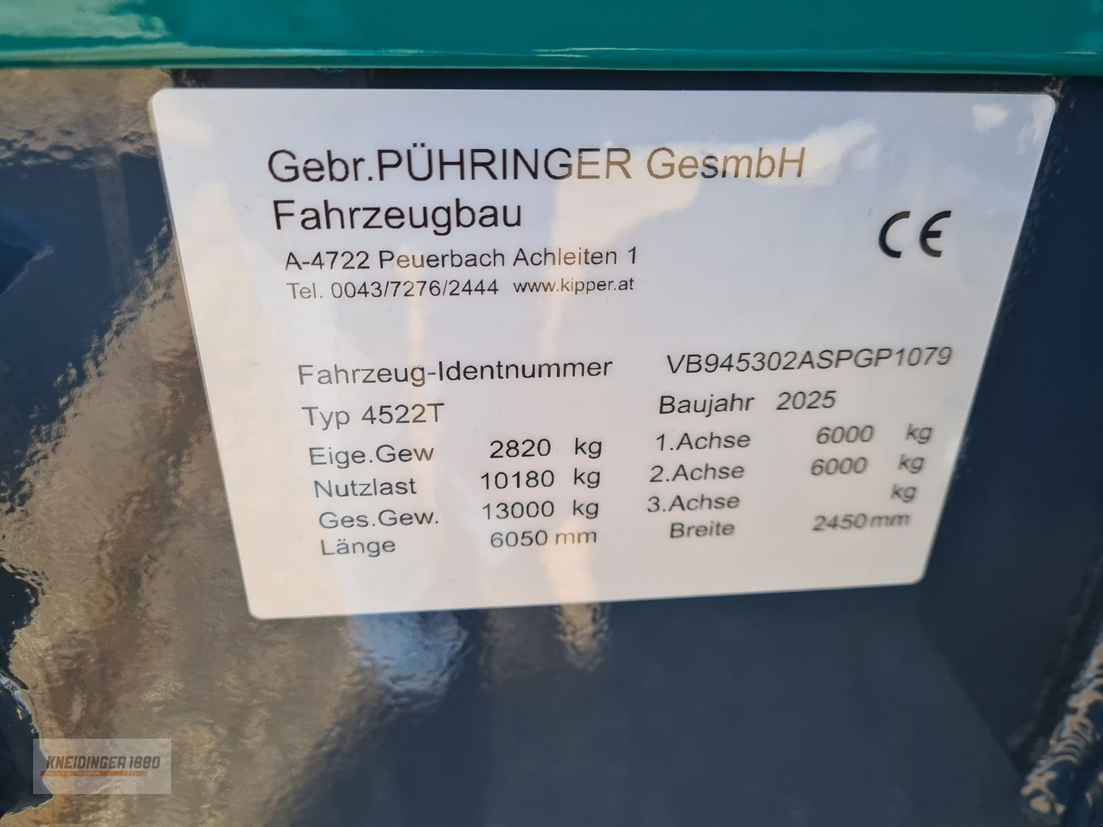 Kipper des Typs Pühringer 4522T, Gebrauchtmaschine in Altenfelden (Bild 4)