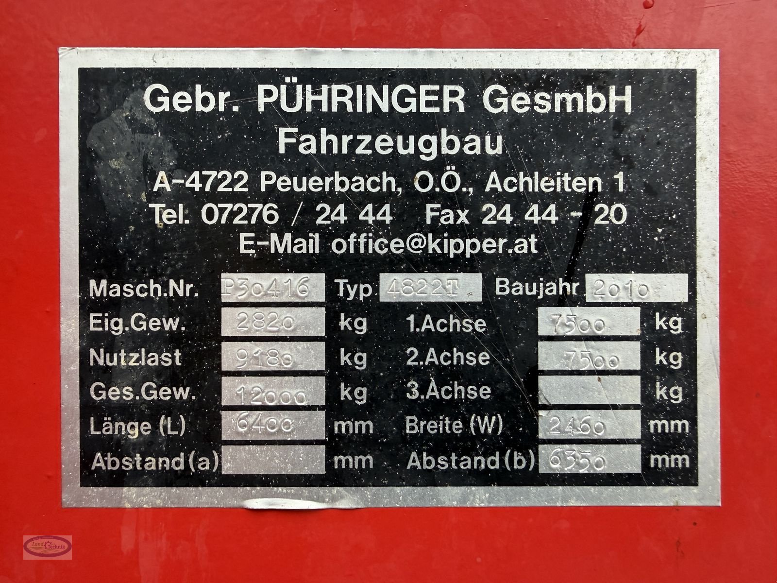 Kipper del tipo Pühringer 4822 T, Gebrauchtmaschine In Münzkirchen (Immagine 5)