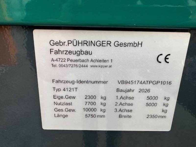 Kipper typu Pühringer Tandem-Dreiseitenkipper 4121T 4,15x2,15m 10to, Neumaschine v Tamsweg (Obrázek 14)