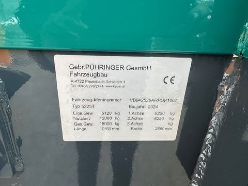 Kipper tipa Pühringer Tandem-Dreiseitenkipper 5225T 5,2x2,4/2,48m 18to, Neumaschine u Tamsweg (Slika 7)