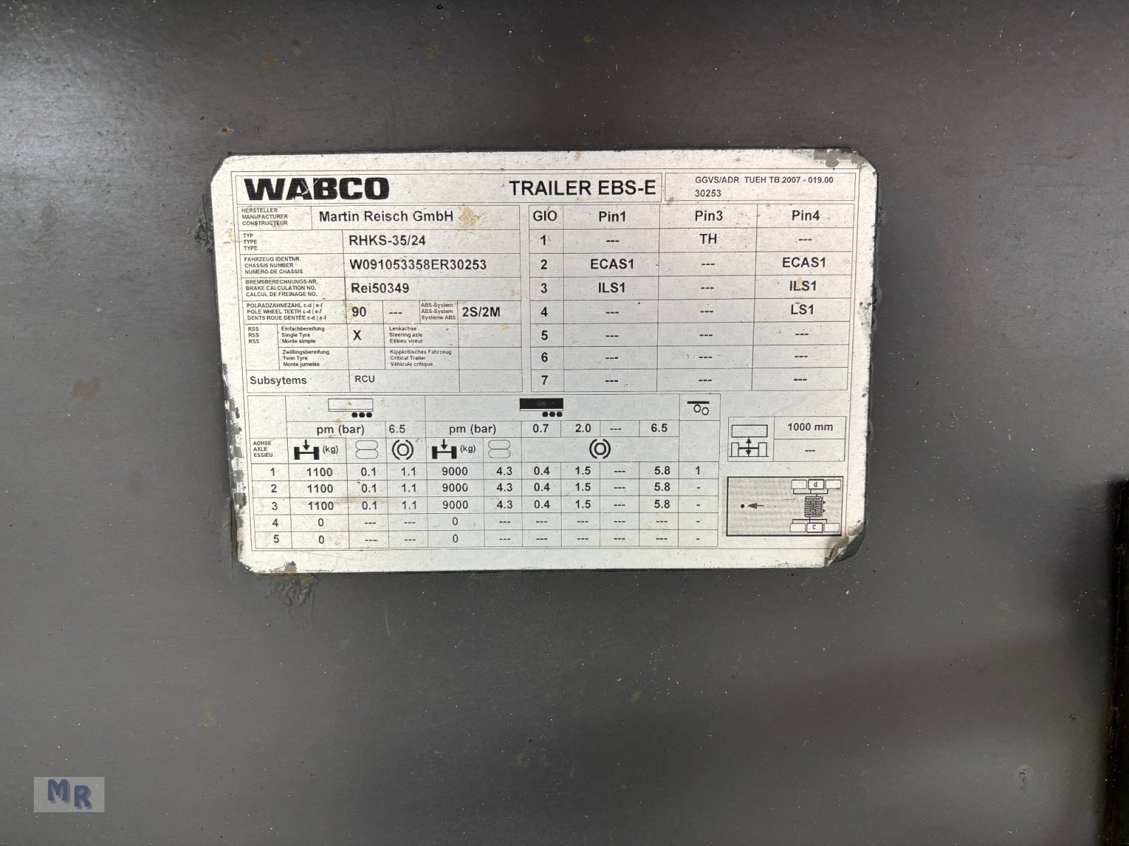 Kipper типа Reisch Kippmulde RHKS-35/24 AL Interne Nr. 0253, Gebrauchtmaschine в Greven (Фотография 18)