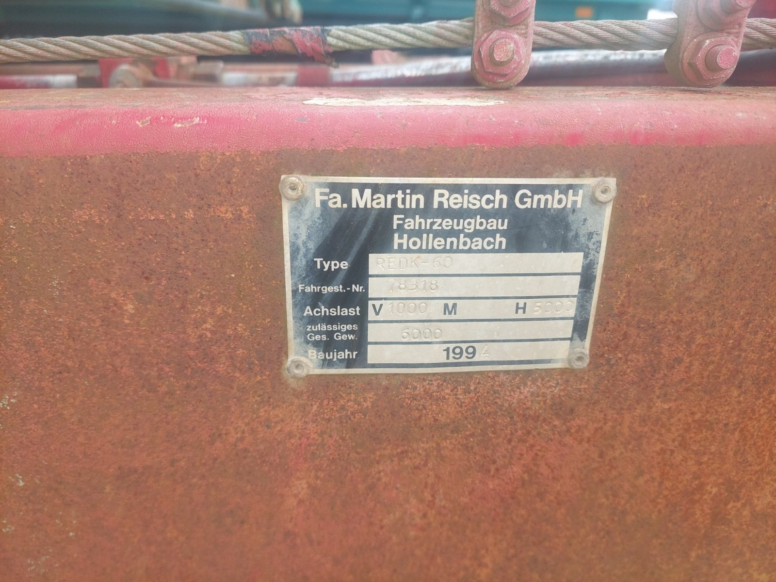 Kipper от тип Reisch REDK 60, Gebrauchtmaschine в Velburg (Снимка 10)